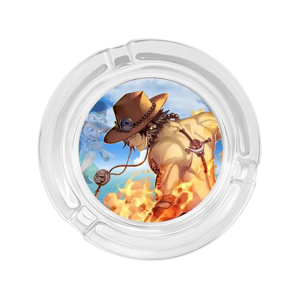 Luffy/Zoro/Sanji Glass Ashtray - Set Sail on Smoky Seas