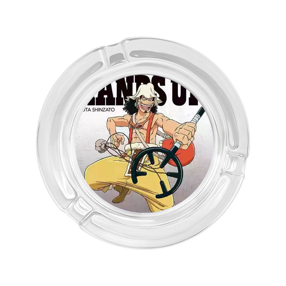 Luffy/Zoro/Sanji Glass Ashtray - Set Sail on Smoky Seas