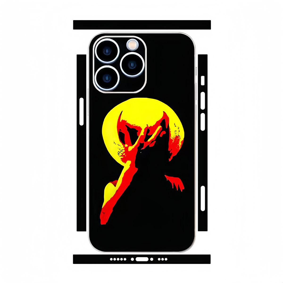 Luffy iPhone cell phone back film beautiful pattern sticker