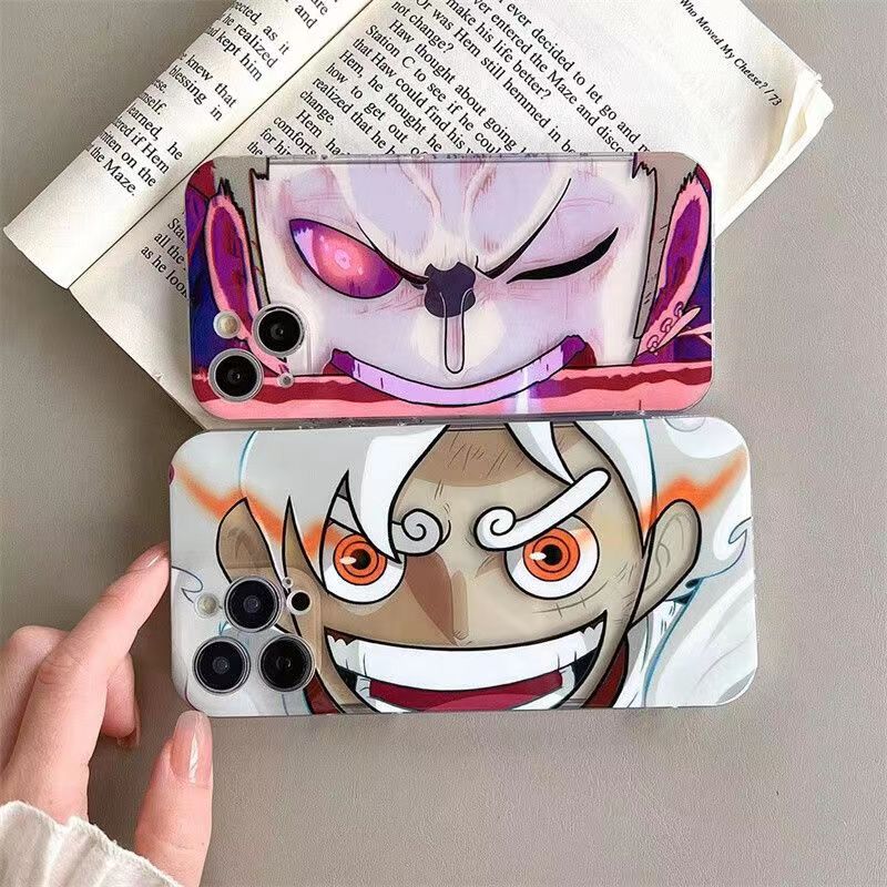 Luffy/Zoro iPhone silicone crash-resistant phone case