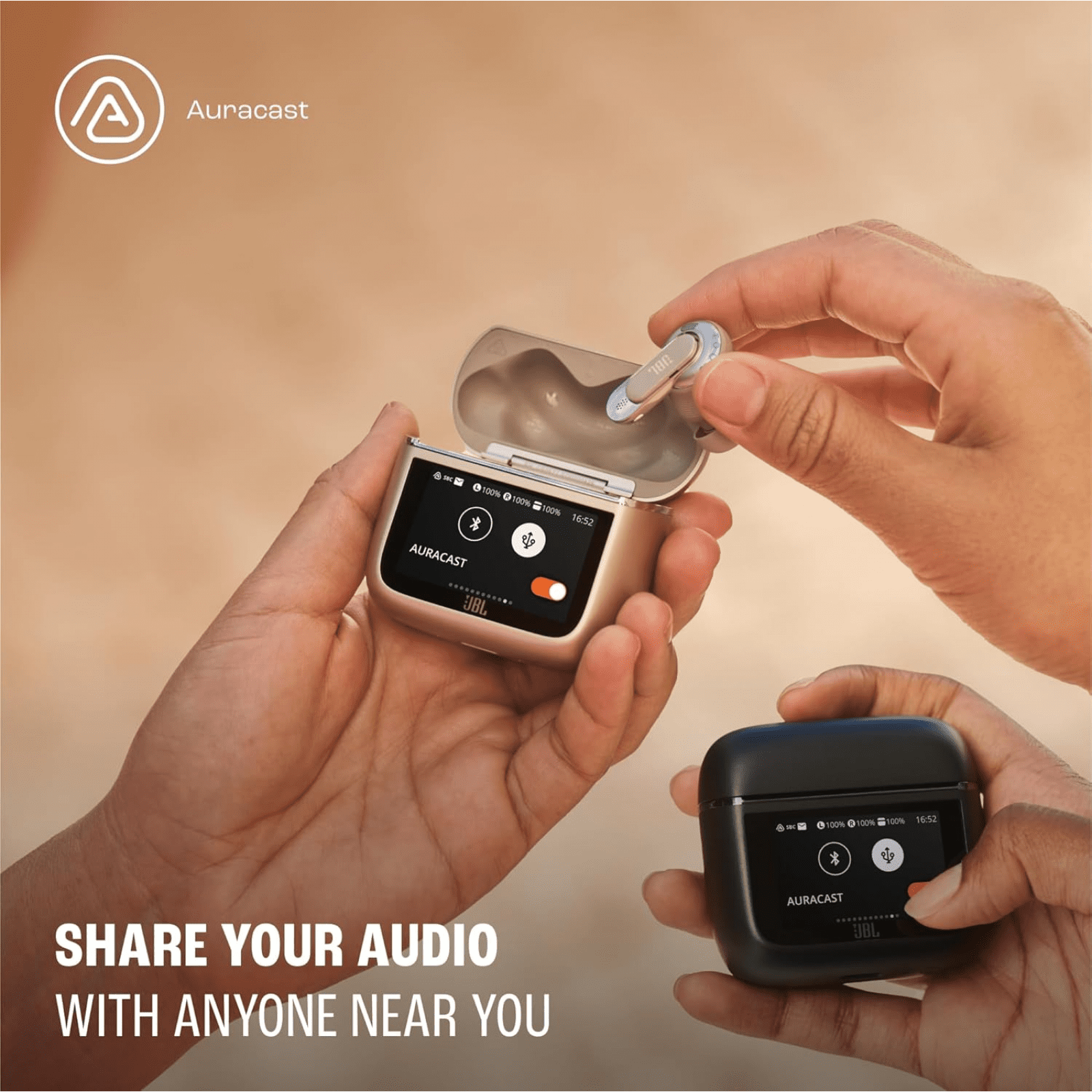 Bluetooth headset with HD screen to enjoy new smart experience