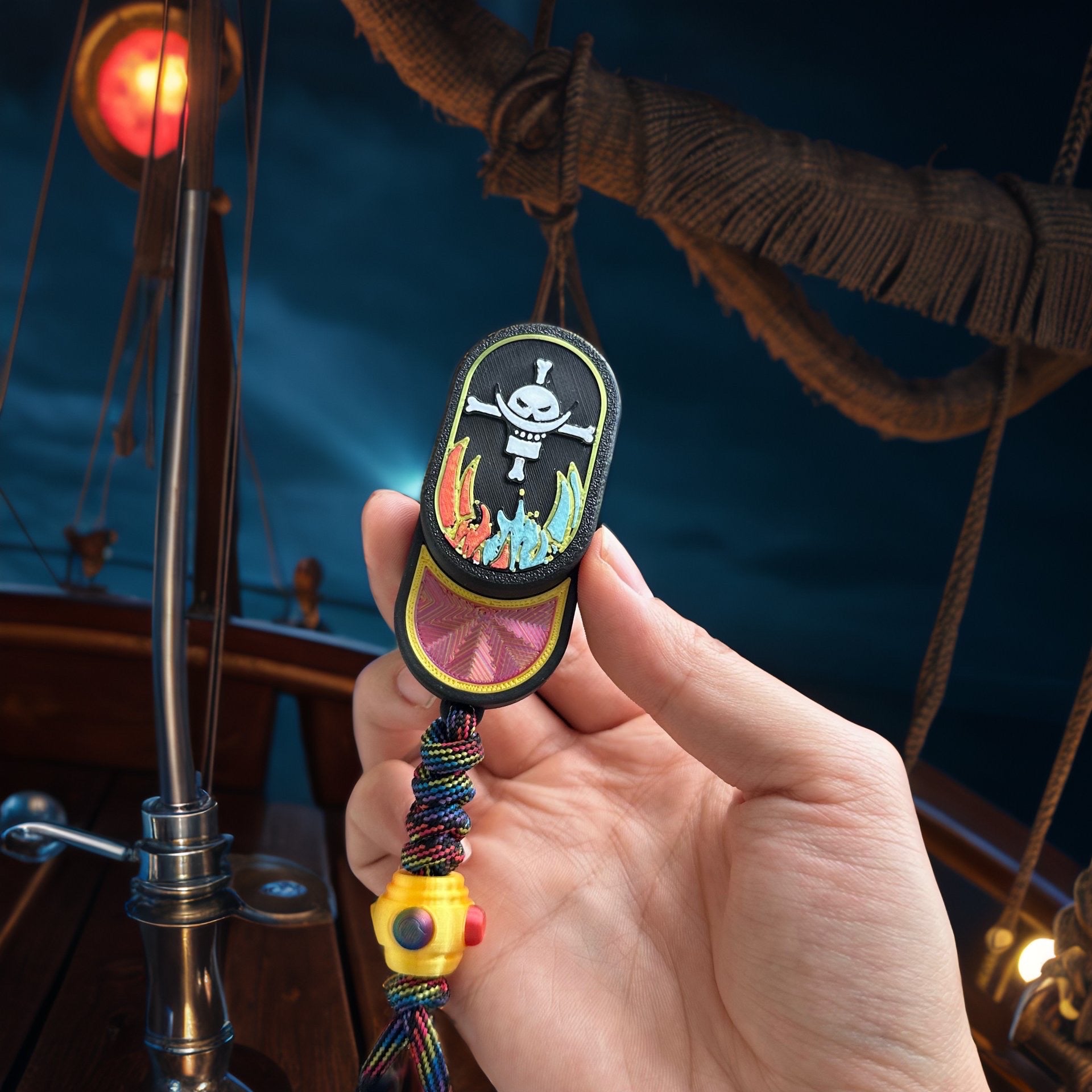 Luffy/Zoro/Ace Anime - Themed EDC Push Card Stress Relievers - Eye - catching Designs