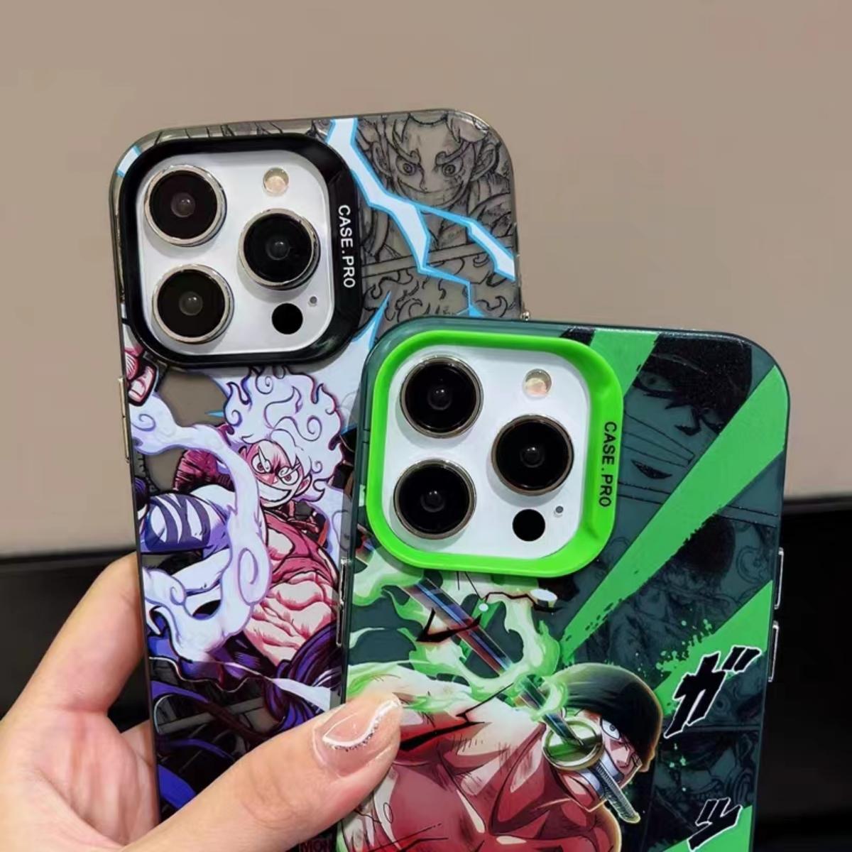Luffy/Zoro iPhone silicone crash-resistant phone case