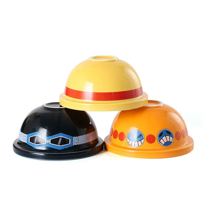 Luffy/Ace/Sabo Straw hat shaped ceramic bowl - The original hat can also be used to hold food