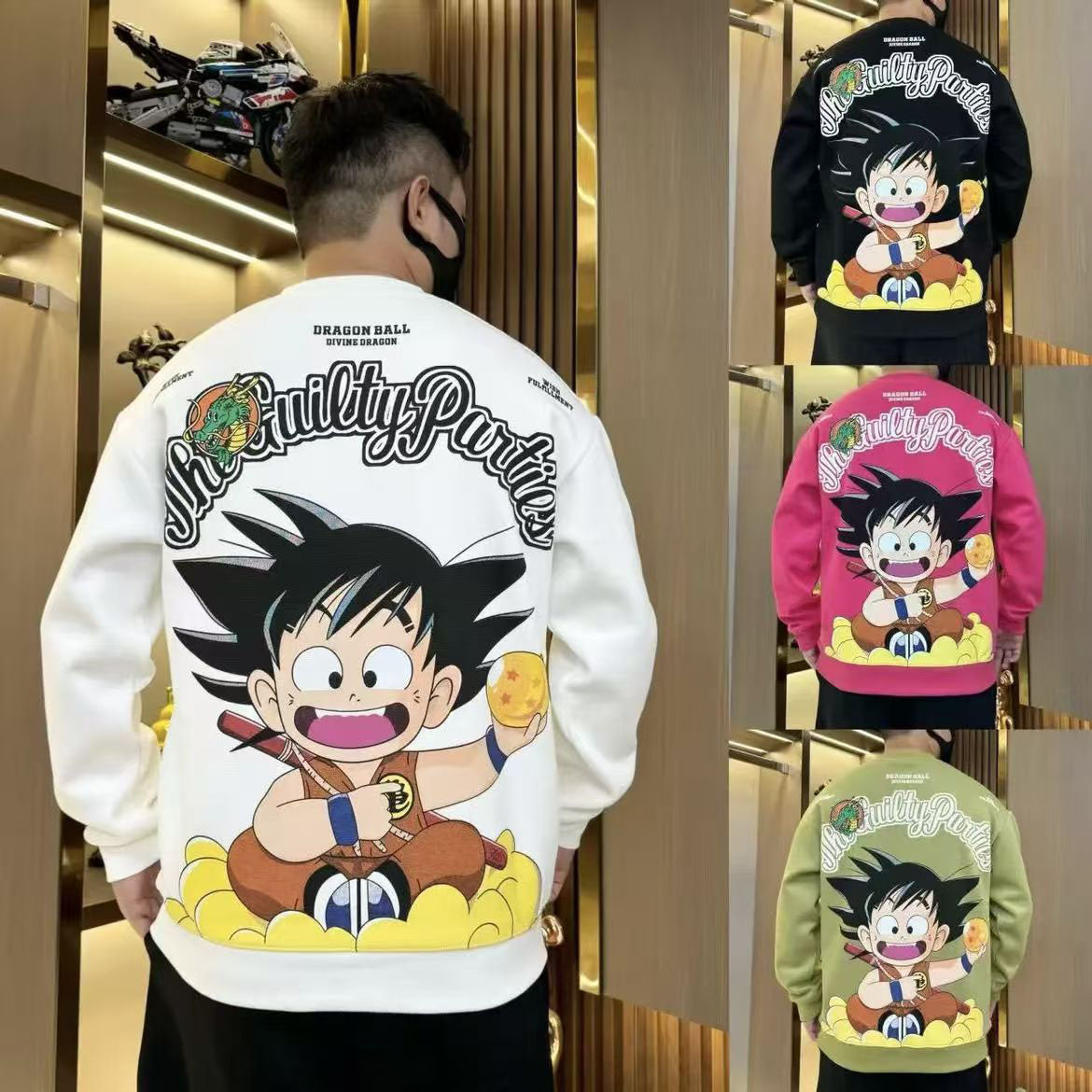 Son Goku Vintage crewneck hoodie - Revisit classic anime style