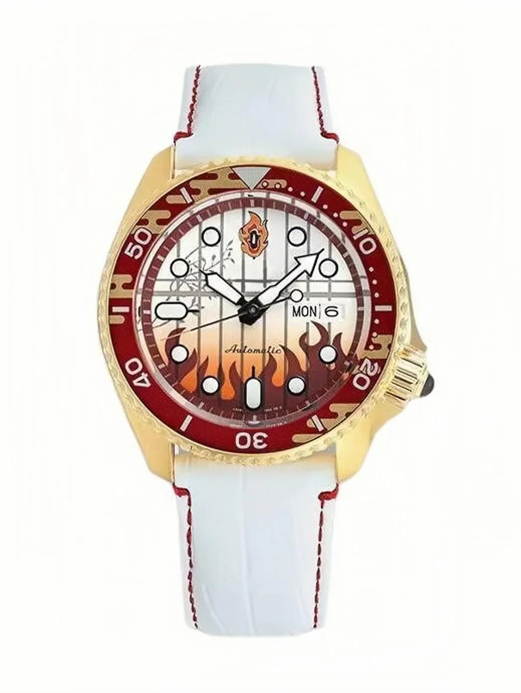 Rengoku Kyoujurou Men's and women's all-purpose quartz watch,100 meter waterproof watch