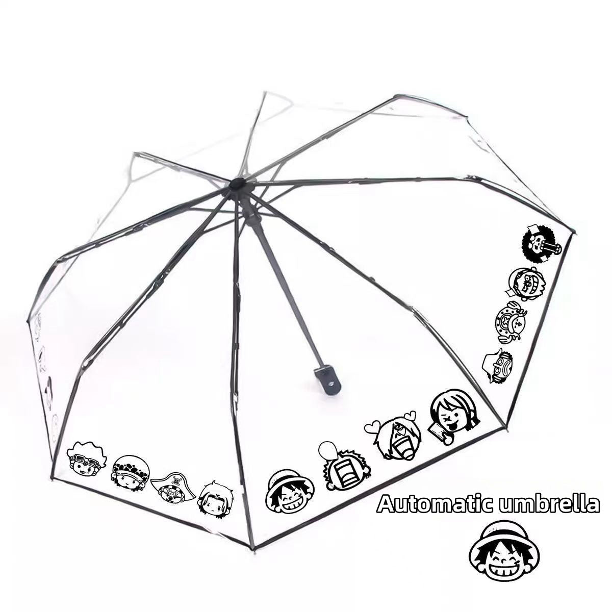 Luffy/Zoro Carry Your Pirate Dream with Transparent Umbrella - Straw Hat Crew by Your Side