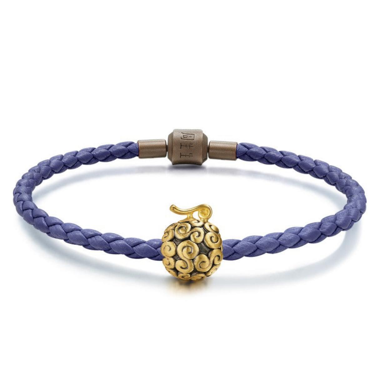 Luffy gold fruit gift lovers bracelet beads