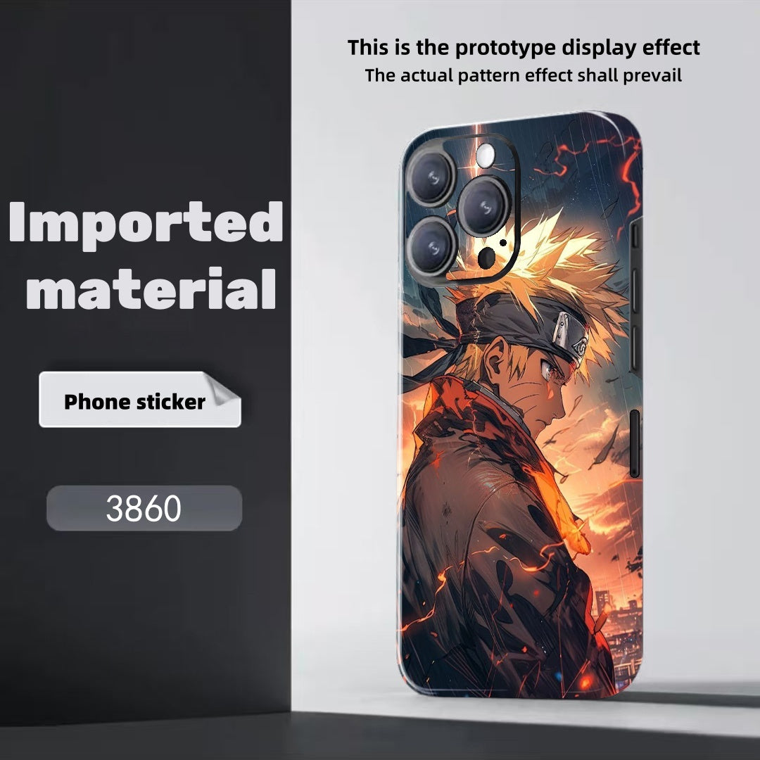 Sasuke/Kakashi/Itachi/Obito theme iPhone Phone back film sticker - a must-have for cool personality