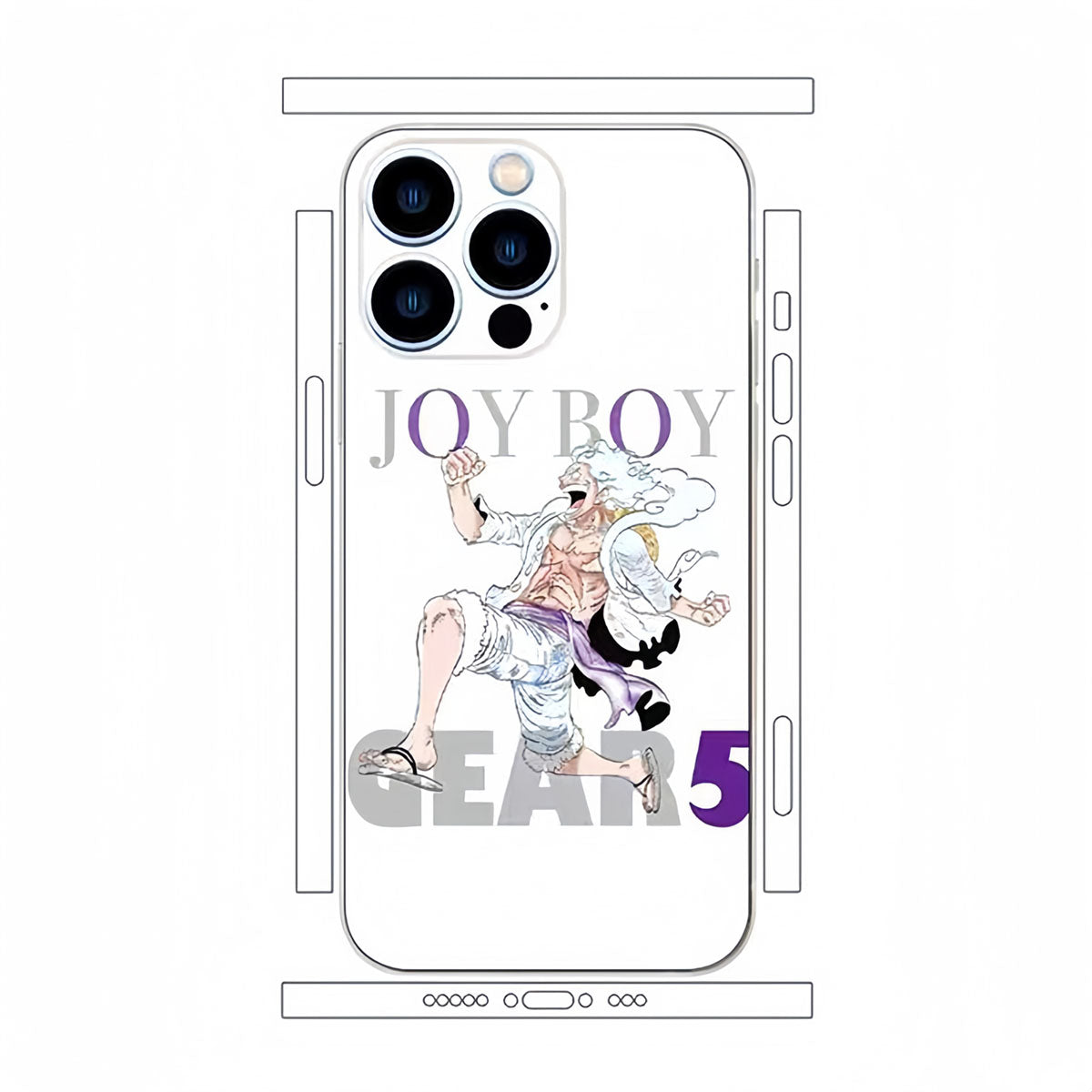 Luffy iPhone cell phone back film beautiful pattern sticker