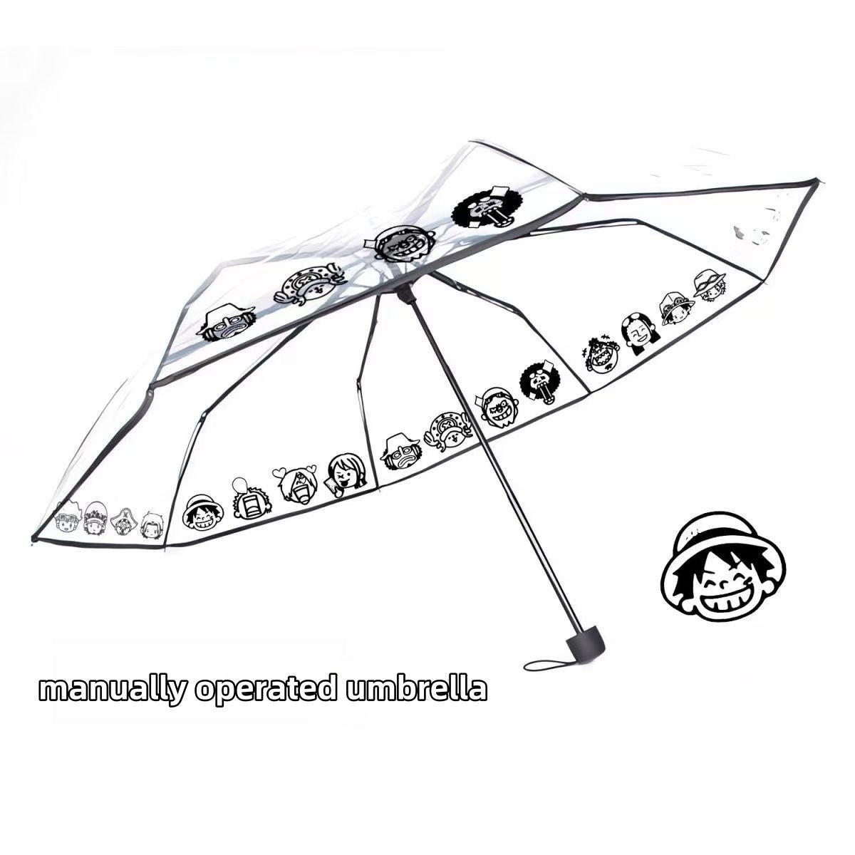Luffy/Zoro Carry Your Pirate Dream with Transparent Umbrella - Straw Hat Crew by Your Side