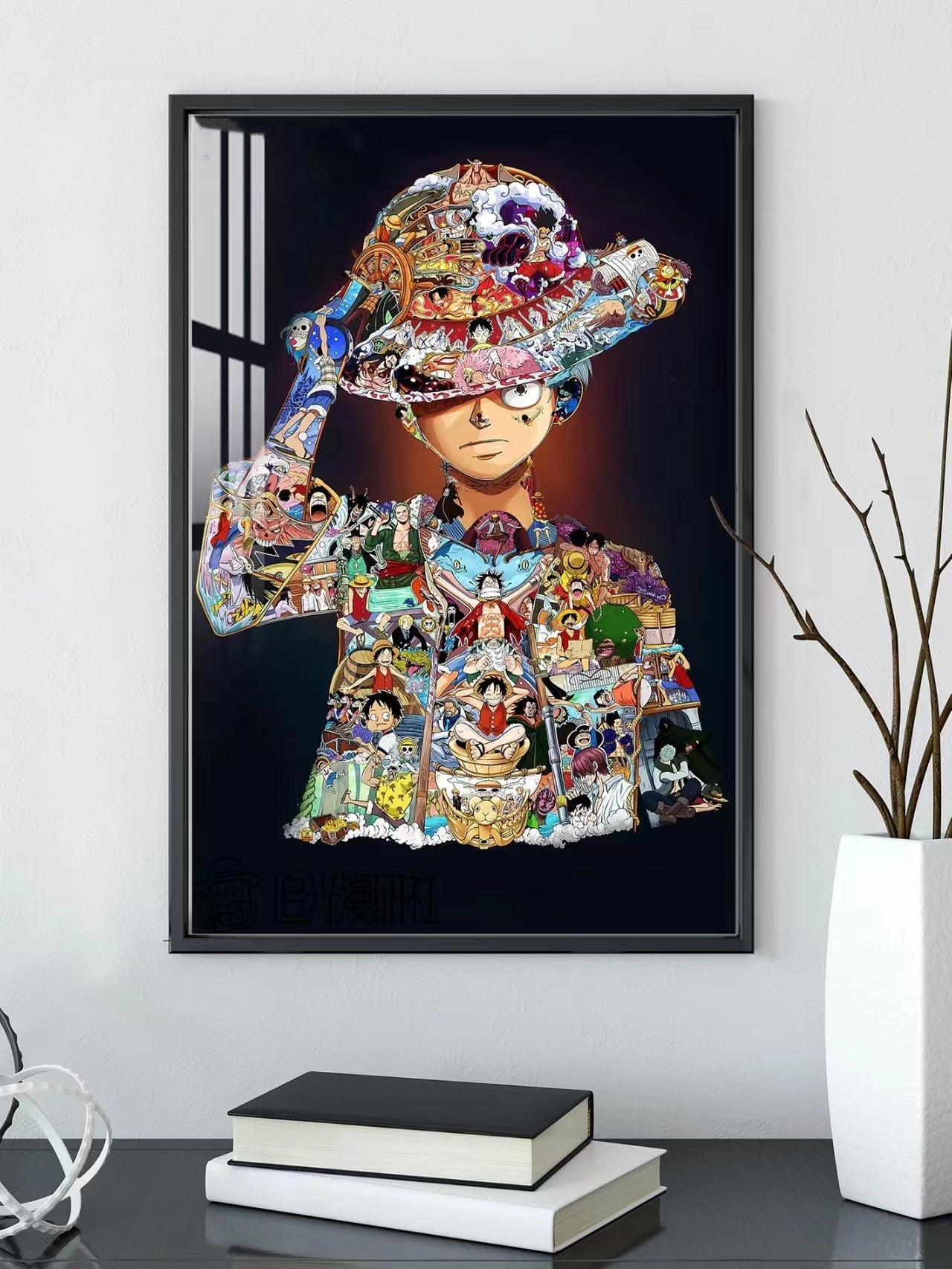 Monkey D. Luffy modelling LED lights bring mural(60*47cm)