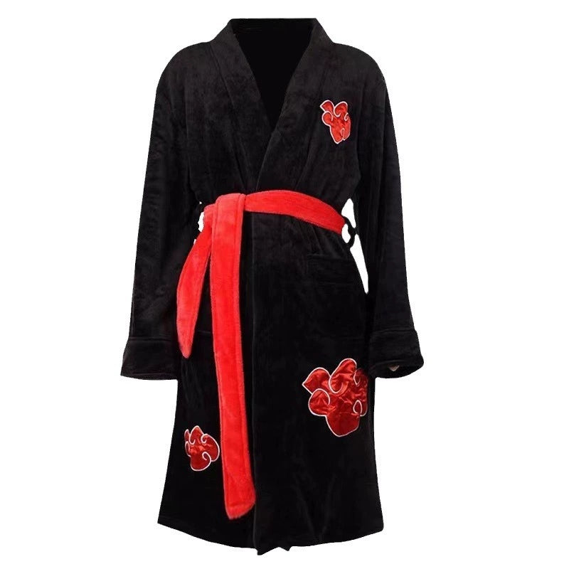 Fire shadow ninja Flannel Nightgown Bathrobe - Fall asleep in a comfortable nightgown