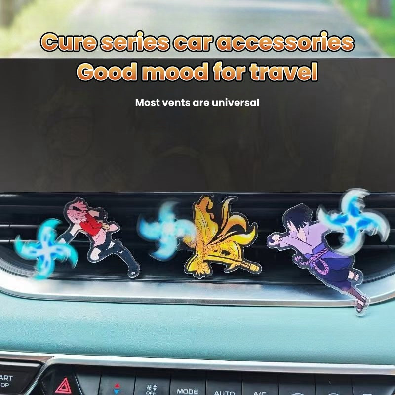 Sasuke/Kakashi/Sakura Character Modeling Car air conditioning decoration - Rotating Rasengan Design
