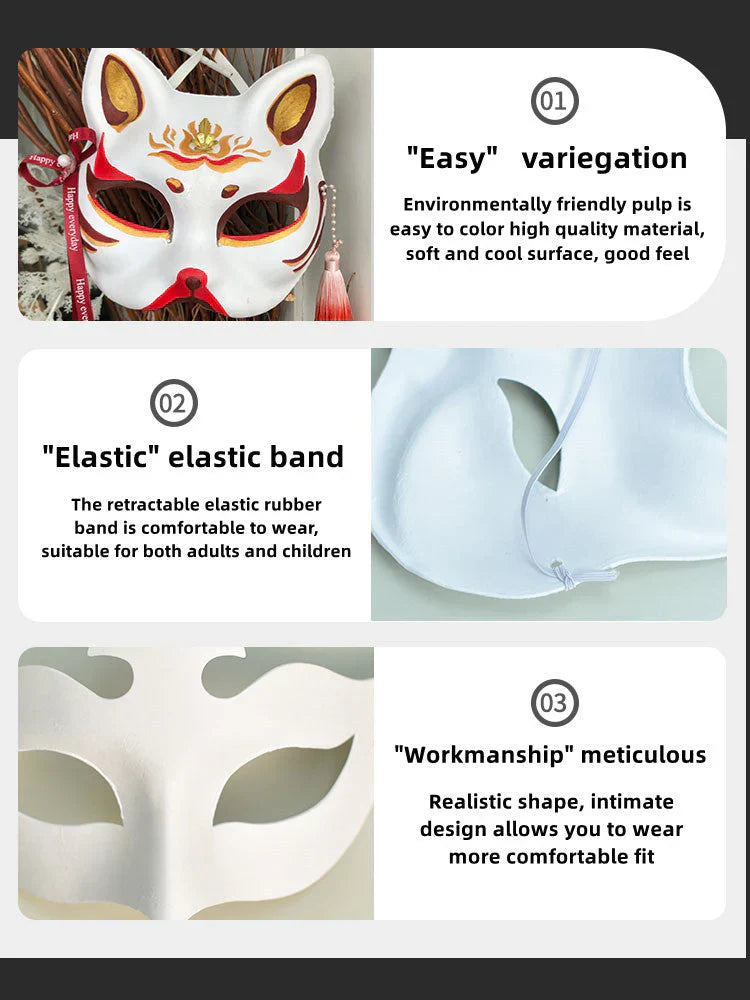 Kamado Tanjirou fox modelling handsome cartoon handmade DIY mask