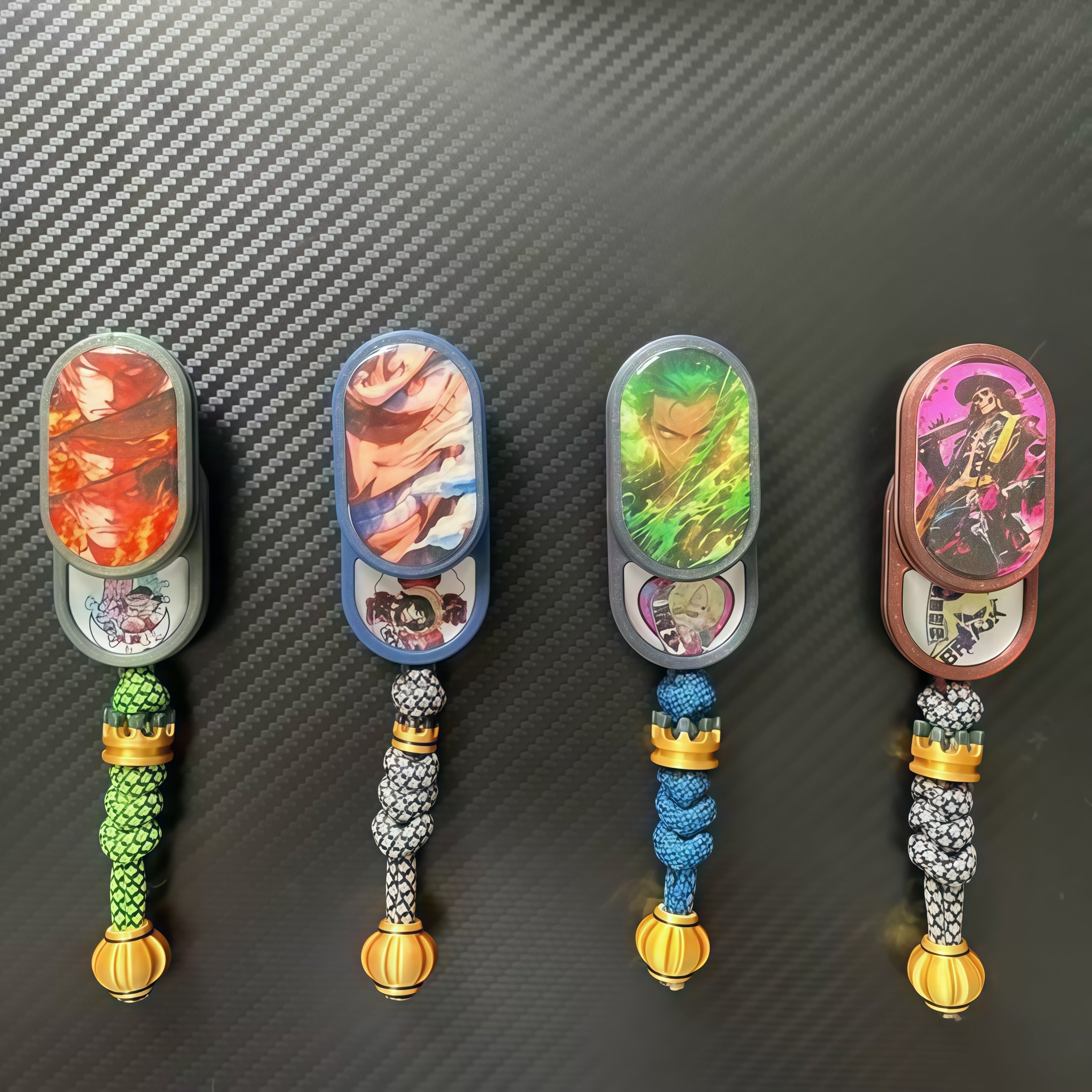 Luffy/Zoro/Ace Anime - Themed EDC Push Card Stress Relievers - Eye - catching Designs