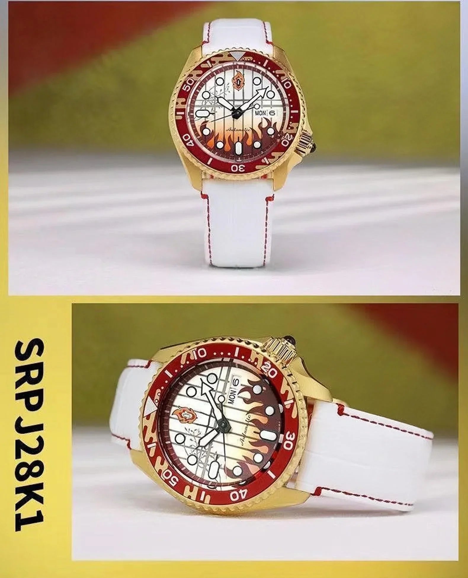 Rengoku Kyoujurou Men's and women's all-purpose quartz watch,100 meter waterproof watch