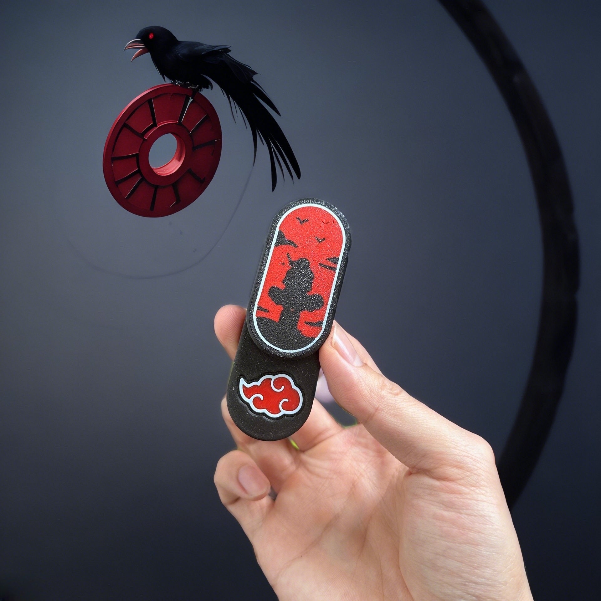 Itachi/Obito/Gaara Fire Shadow Ninja - Inspired EDC Push Cards for Stress Relief