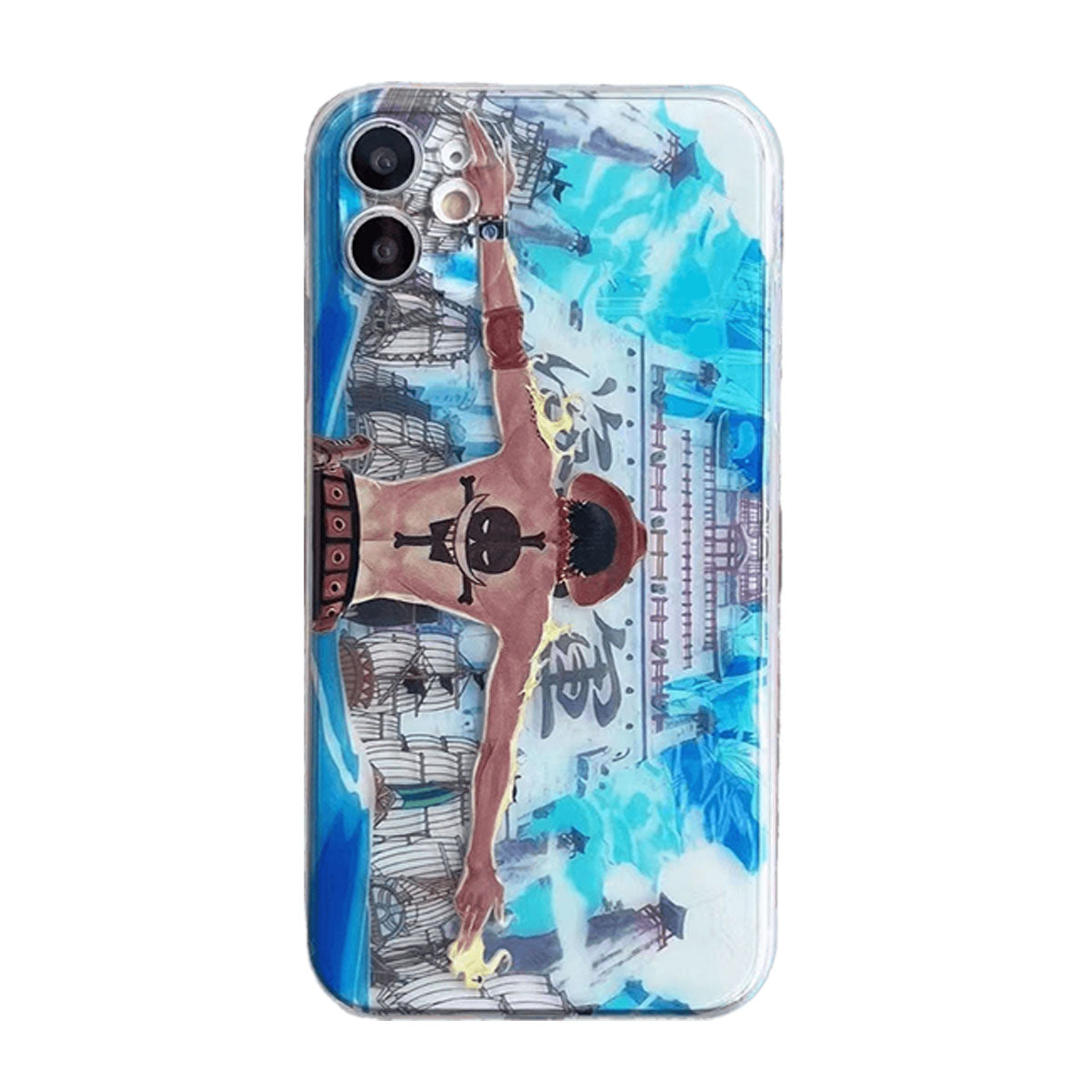 Luffy/Zoro iPhone silicone crash-resistant phone case