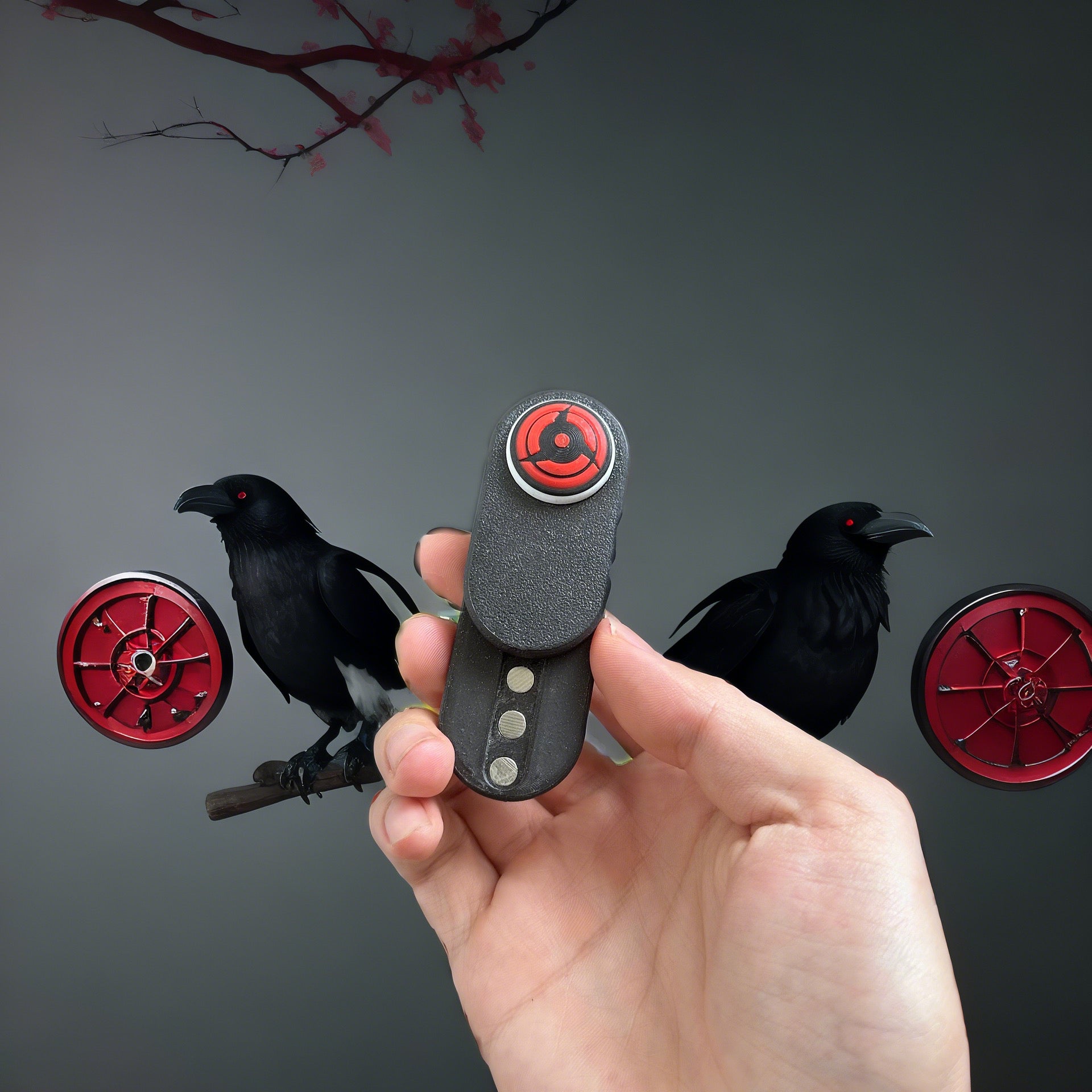 Itachi/Obito/Gaara Fire Shadow Ninja - Inspired EDC Push Cards for Stress Relief