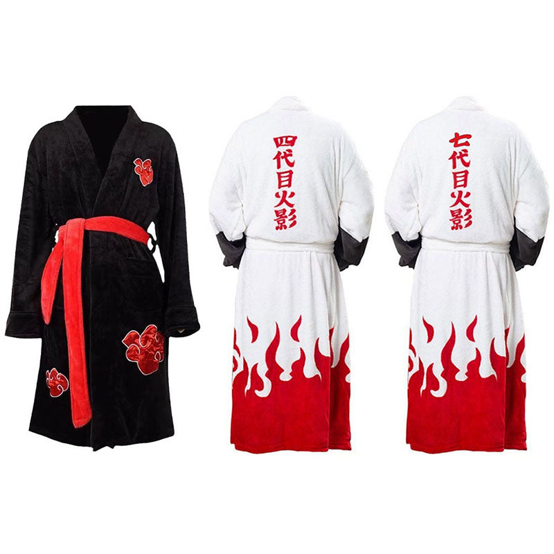 Fire shadow ninja Flannel Nightgown Bathrobe - Fall asleep in a comfortable nightgown