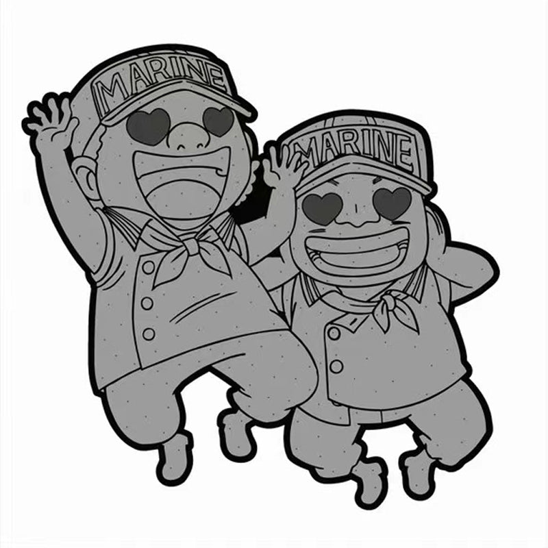 Luffy/Boa·Hancock/Kuma/Buggy Cute Characters Fridge Sticker Blind box - Every unknown box is a surprise to add some pirate style to your fridge