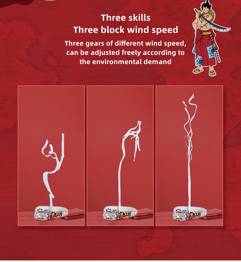 Luffy/Chopper character modeling suspend neck air fan