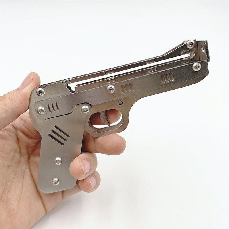 Multifunctional metal folding DIY launcher toy 6mm steel ball