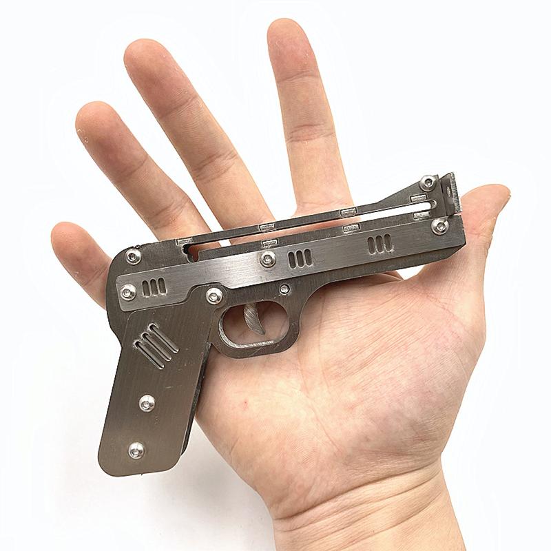 Multifunctional metal folding DIY launcher toy 6mm steel ball