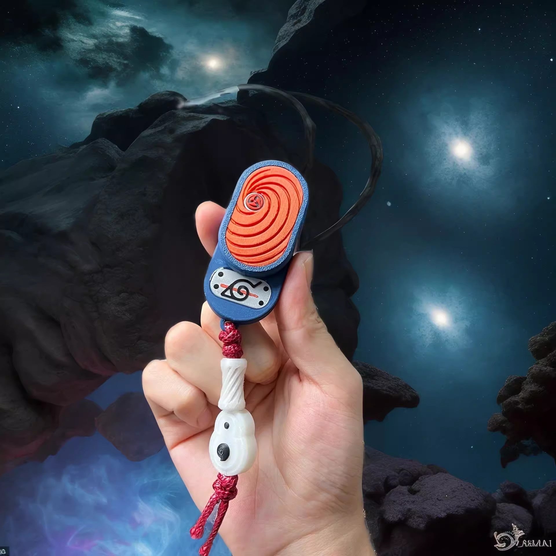 Itachi/Obito/Gaara Fire Shadow Ninja - Inspired EDC Push Cards for Stress Relief