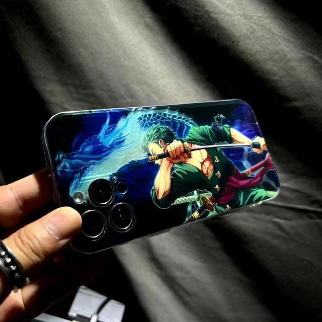 Luffy/Zoro iPhone silicone crash-resistant phone case