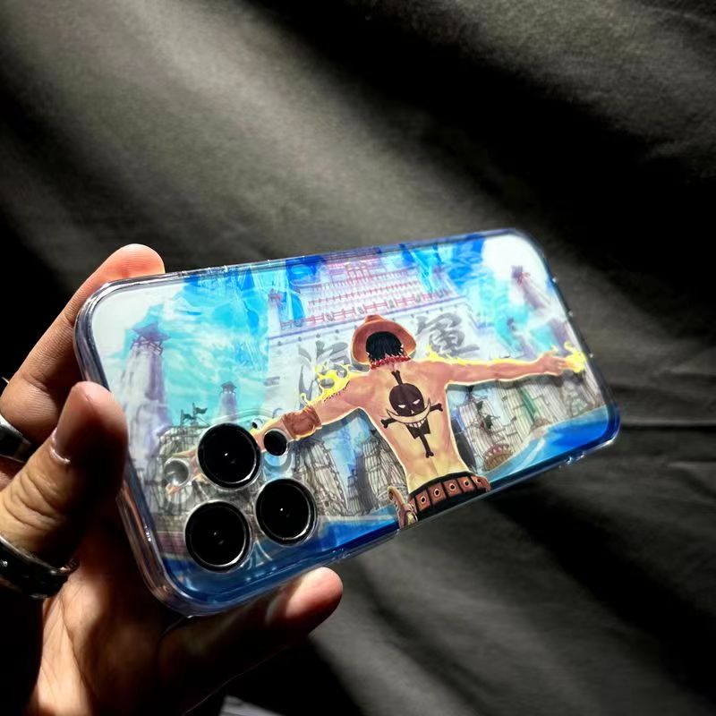 Luffy/Zoro iPhone silicone crash-resistant phone case