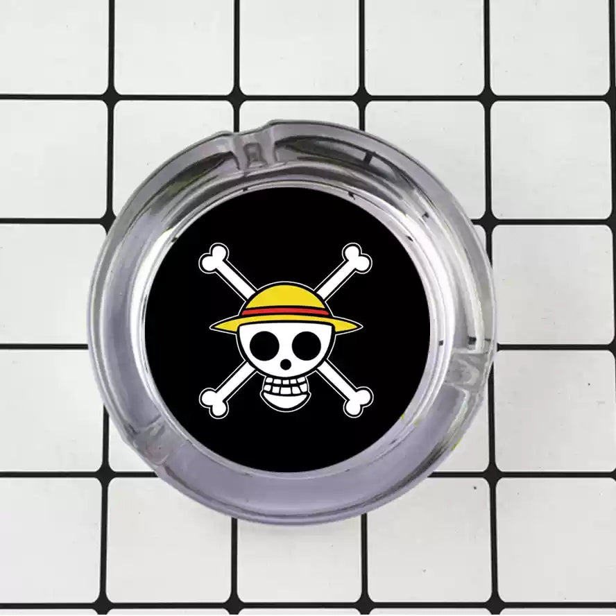 Luffy/Zoro/Sanji Glass Ashtray - Set Sail on Smoky Seas