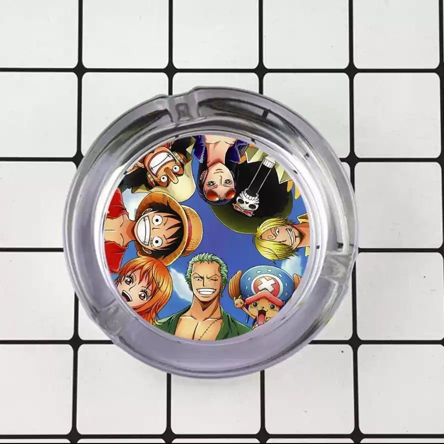 Luffy/Zoro/Sanji Glass Ashtray - Set Sail on Smoky Seas