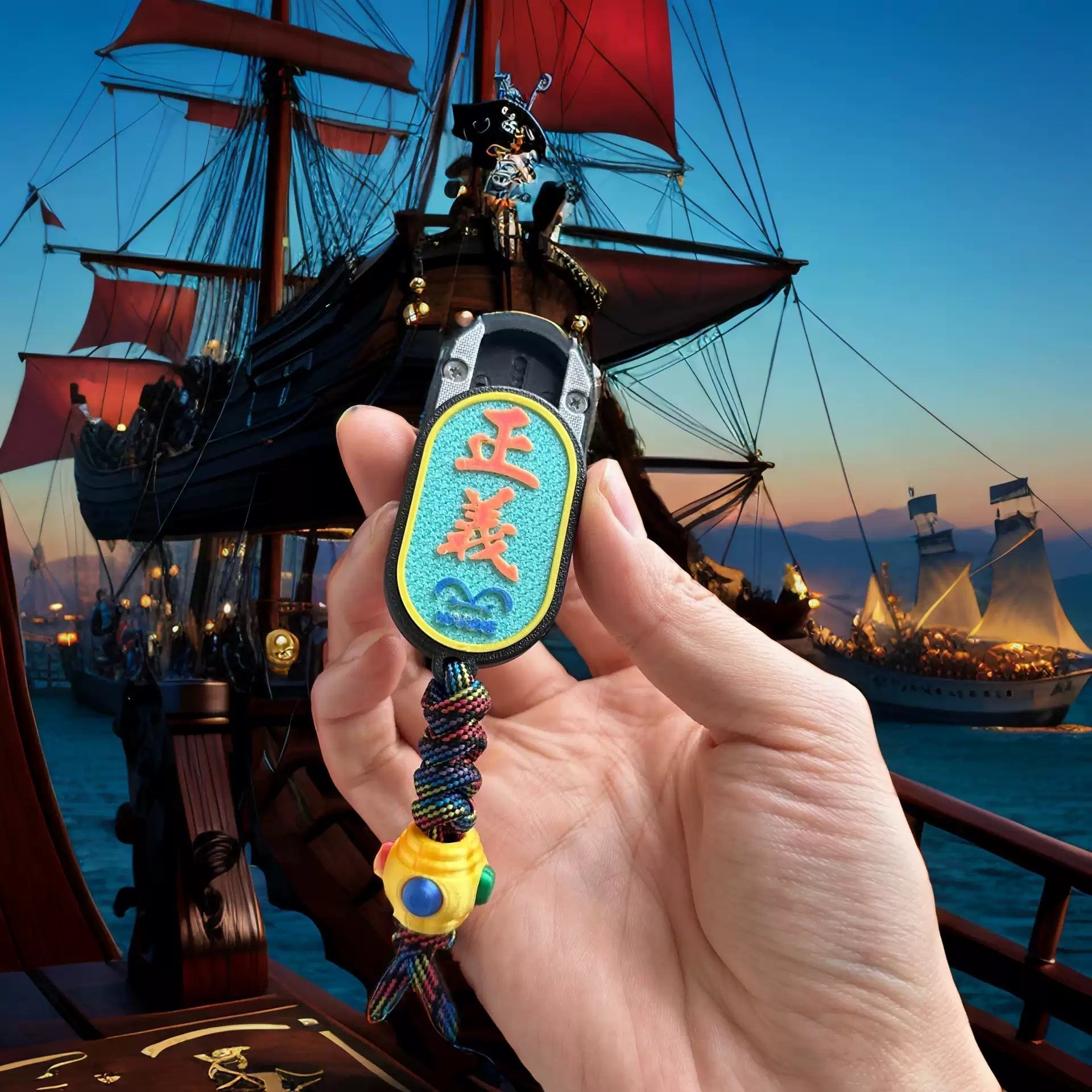 Luffy/Zoro/Ace Anime - Themed EDC Push Card Stress Relievers - Eye - catching Designs