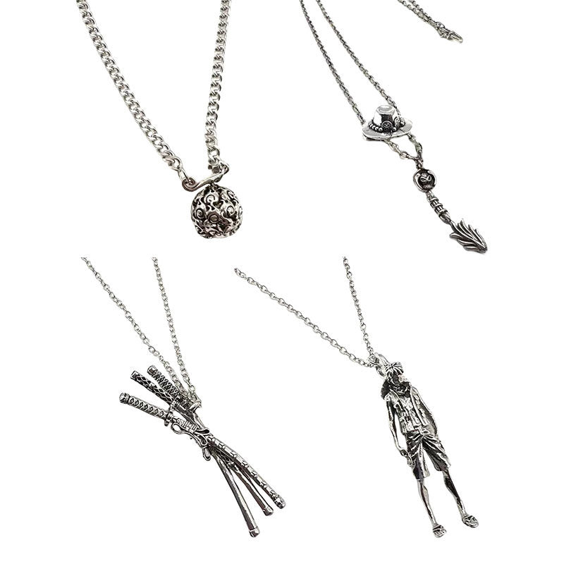 Luffy/Zoro/Ace Cool metal necklace - Wear it as if you have mystical powers