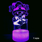 Luffy/Zoro/Sanji Acrylic Panel Character Night Lights