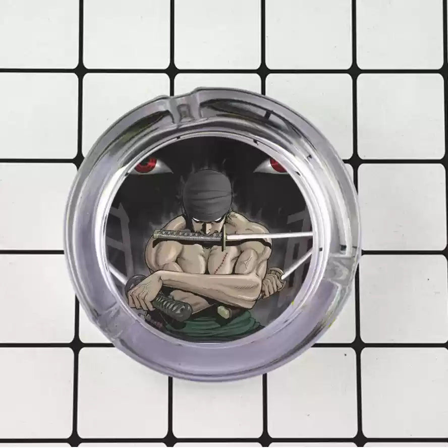 Luffy/Zoro/Sanji Glass Ashtray - Set Sail on Smoky Seas