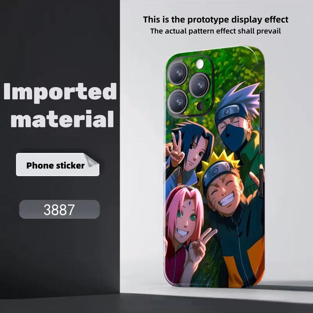 Sasuke/Kakashi/Itachi/Obito theme iPhone Phone back film sticker - a must-have for cool personality