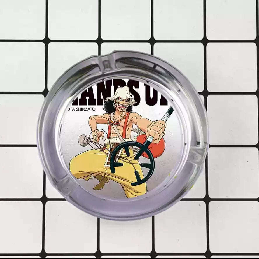 Luffy/Zoro/Sanji Glass Ashtray - Set Sail on Smoky Seas