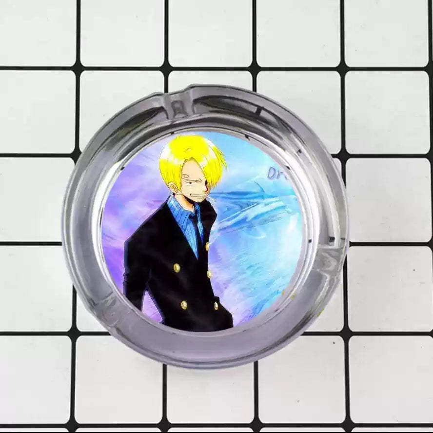 Luffy/Zoro/Sanji Glass Ashtray - Set Sail on Smoky Seas