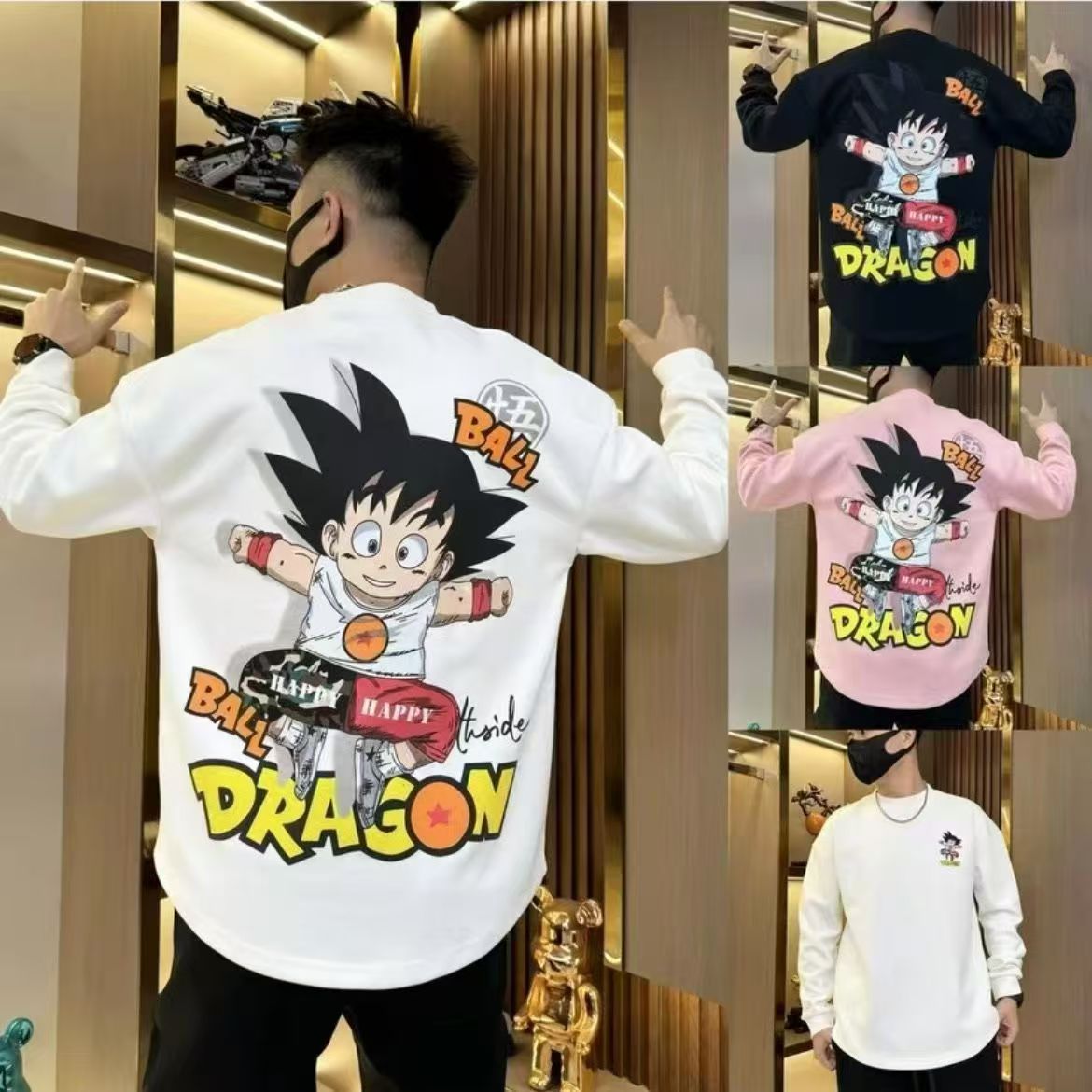 Son Goku Vintage crewneck hoodie - Revisit classic anime style