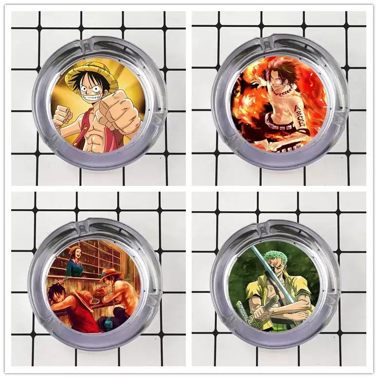 Luffy/Zoro/Sanji Glass Ashtray - Set Sail on Smoky Seas