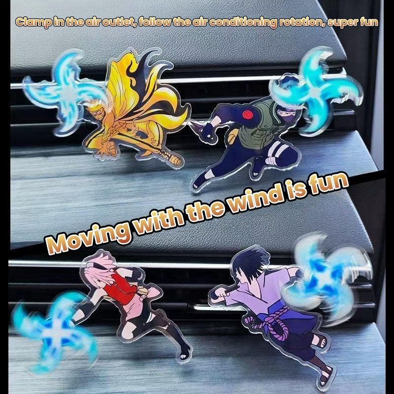 Sasuke/Kakashi/Sakura Character Modeling Car air conditioning decoration - Rotating Rasengan Design