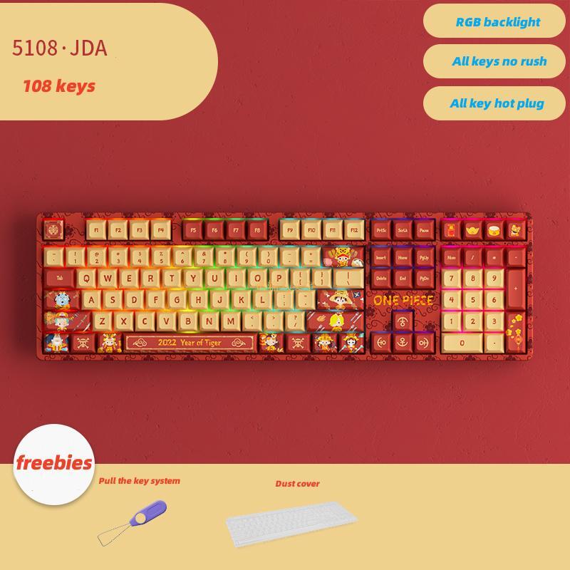 Luffy tri-mode connection RGB backlit mechanical keyboard