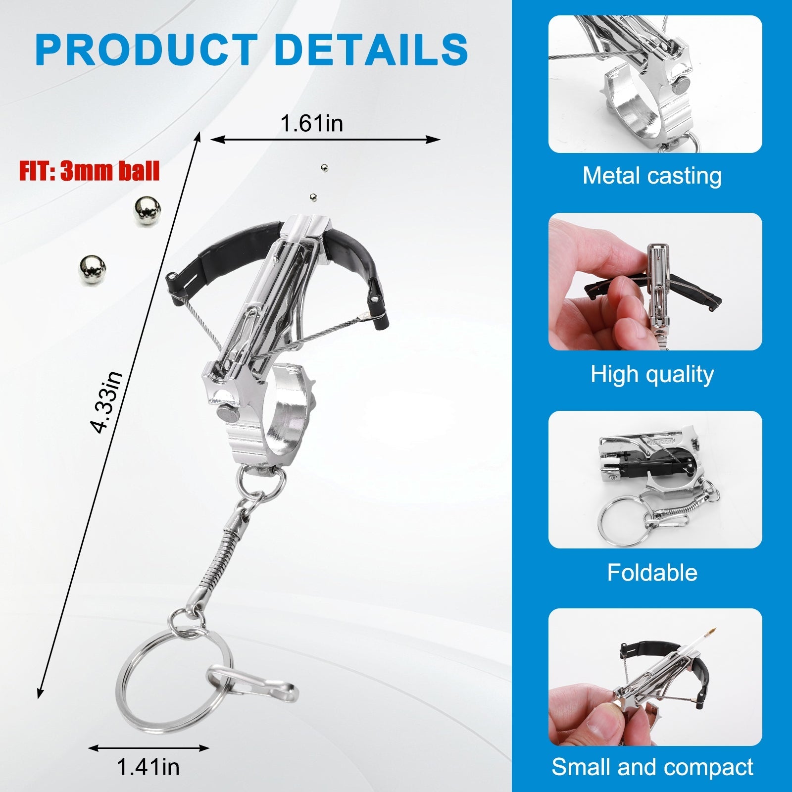 Multi-functional high-power finger transmitter toy keychain