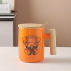 Luffy/Chopper/Zoro/Sanji Mug Gift Box Set Ceramic mug with lid Spoon