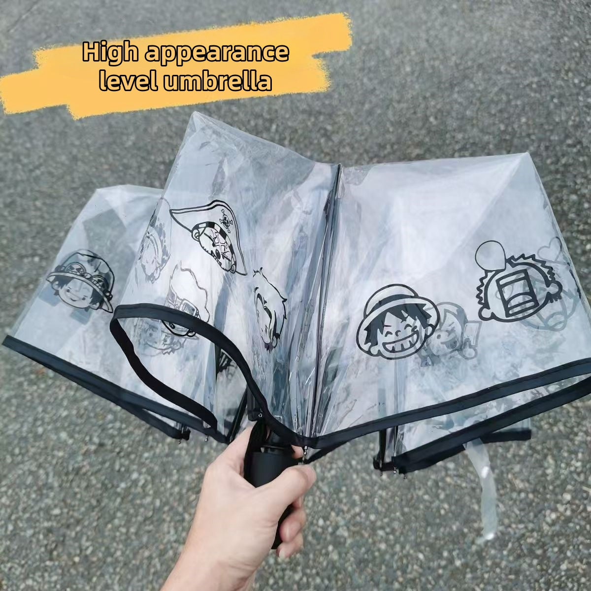 Luffy/Zoro Carry Your Pirate Dream with Transparent Umbrella - Straw Hat Crew by Your Side