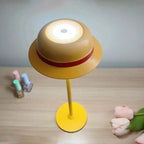 Luffy straw hat shape metal table lamp night light