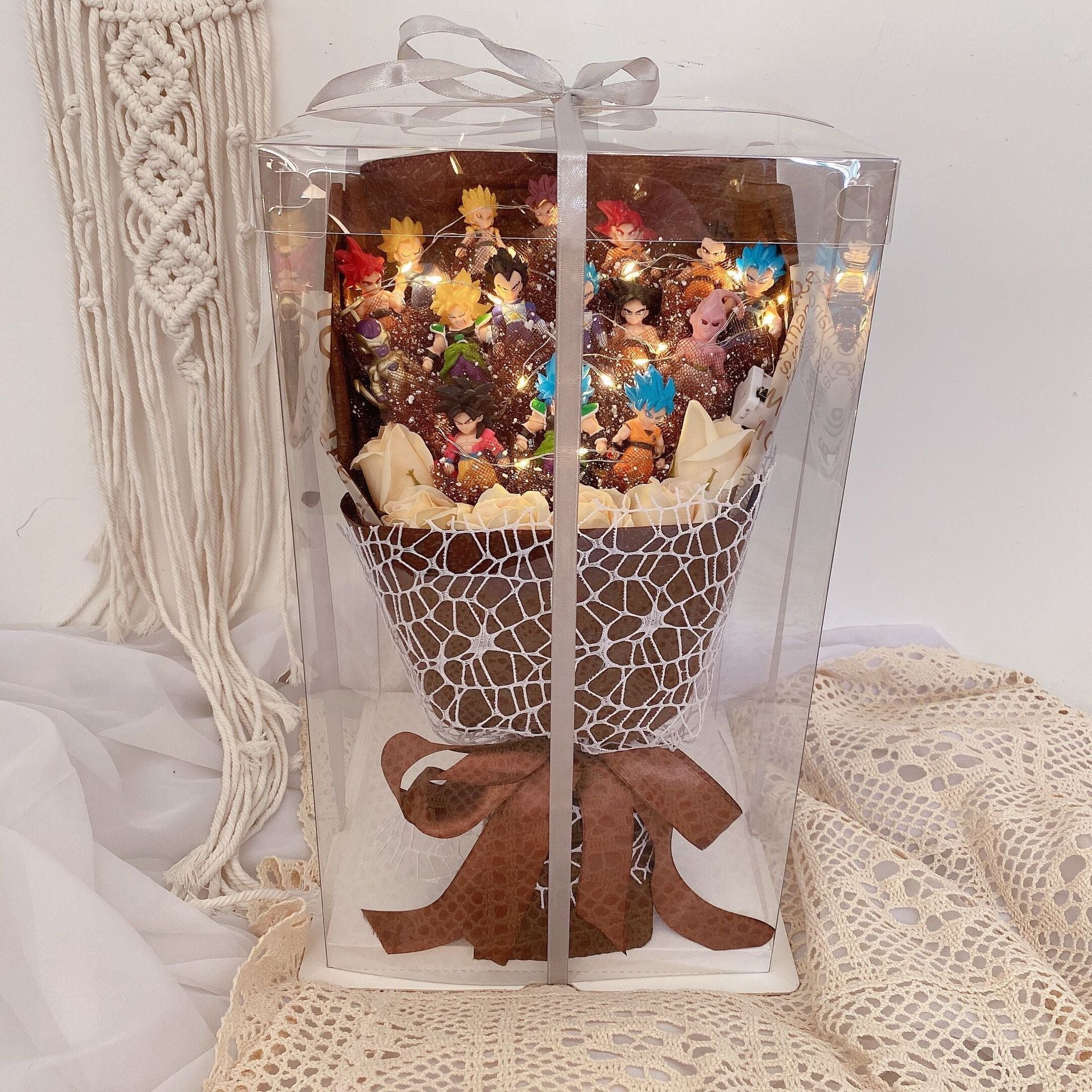 Goku/Bejīta Handmade Rose Soap LED Bouquet For Romantic Valentine's Day Gifts